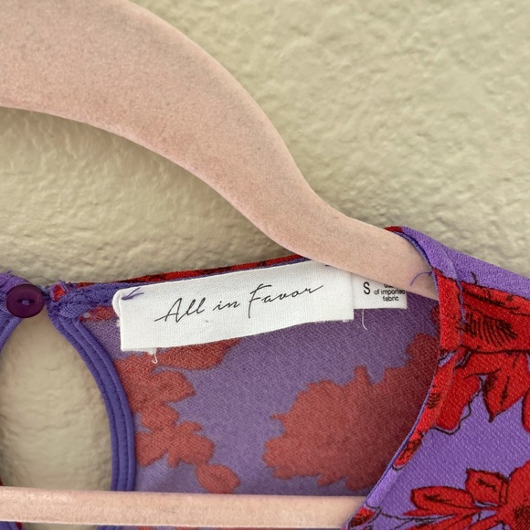 Size small red and purple dress - Never worn - Picture 1 of 3